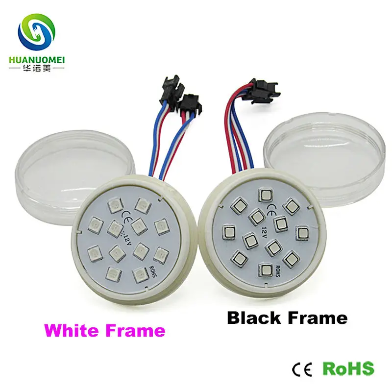 12v 24v водонепроницаемый ucs1903 60 мм красный/зеленый/синий 12 светодиодов modulos led 5050 smd