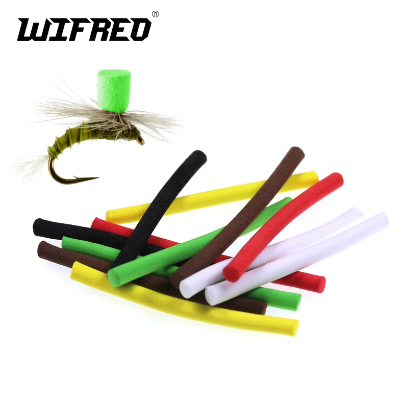 Wifreo Fly Tying Material 4mm Parachute Foam Post Dry Fly Grass Hopper Fly  Tying Foam Cylinders