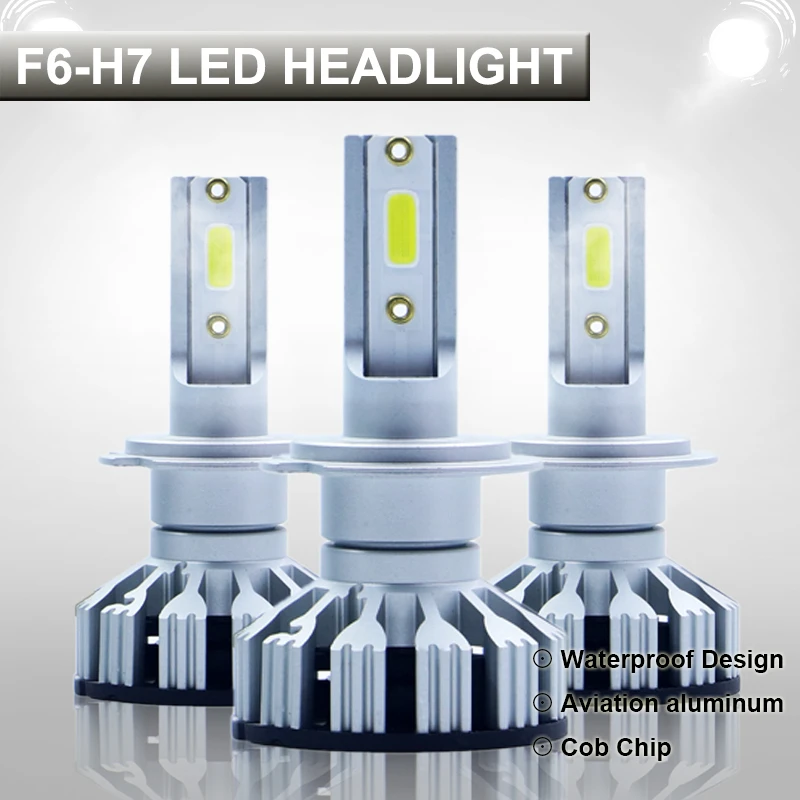 

2PCS Mini Size H7 Led Canbus 72W 10000LM Car headlight Bulb H4 LED H1 H8 H11 9005 HB3 9006 HB4 LEDs 6000K 12V LED Auto Lamps
