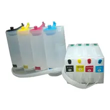 for Epson Workfor Pro WF-5620DWF / WF-5690DWF / WF-5110DW / WF-5190DW (EUR) CISS with Permament Chip 4 Cartridges70m4 Bottles