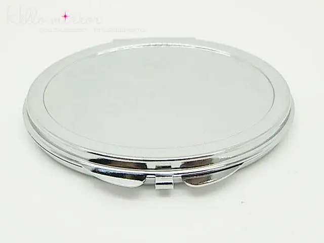 10 Pcs Blank Oval Compact Mirror DIY & Handmade Double Faced Pocket Mirror makeup  Free Shipping