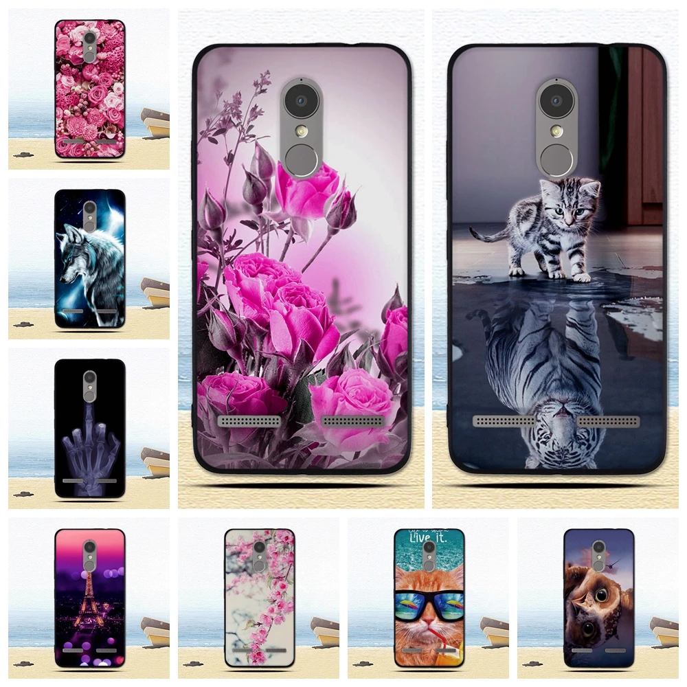 

Printing TPU Phone Case For Lenovo K6/K6 Power Soft Silicone Cover For Lenovo K 6 Power Back Black Painted Protector Shells Bags