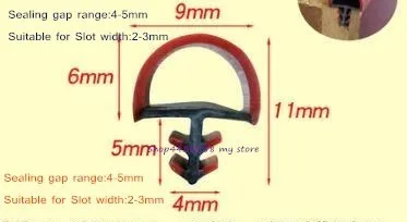 5 м Ttype деревянная дверь Краш бар артикуль окна двери и окна герметизация поездки с жесткой ножкой ветрозащитный слот для карт 20 различных размеров - Цвет: Type4