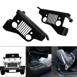 Черный Сталь спереди подножки для Jeep Уход за кожей лица Стиль для Jeep Wrangler JK 2007-2016 автомобилей accessiose/