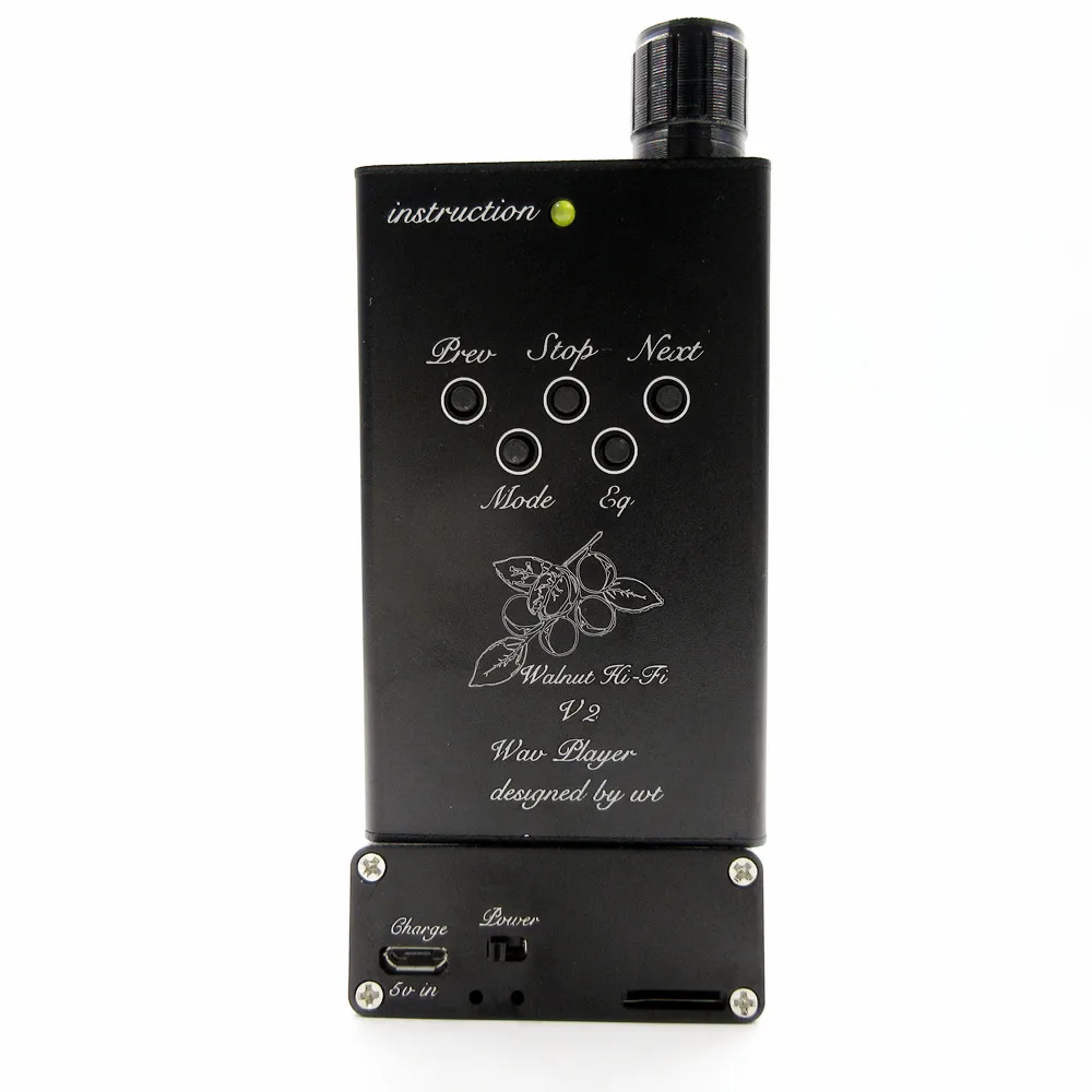  Upgrade Version DIY Walnut V2S MP3 Professional Lossless Music MP3 HiFi Music Player Support 32GB T