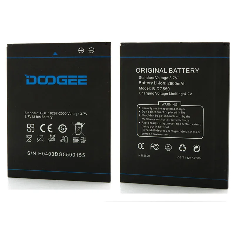 for Li ion B DG550 DG550 DG 550 Battery For Doogee Dagger 550 Mobile