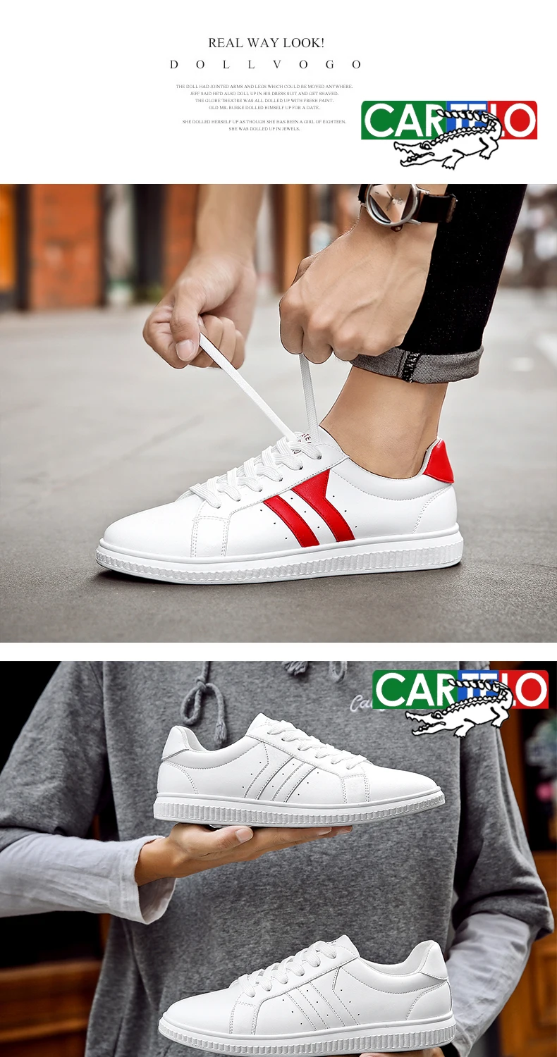 CARTELO/Мужская обувь; повседневная обувь; спортивная обувь; Мужская Корейская версия; трендовая маленькая белая обувь; мужские кроссовки