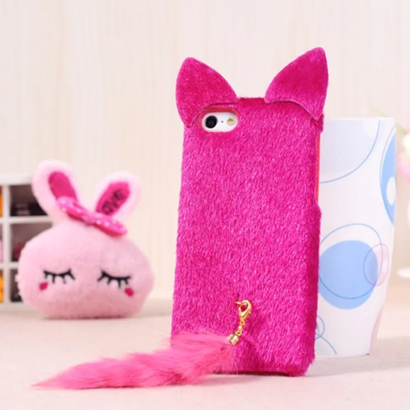 Case For iPhone SE 5 5S Case Fashion 3D Cat Furry Pussy
