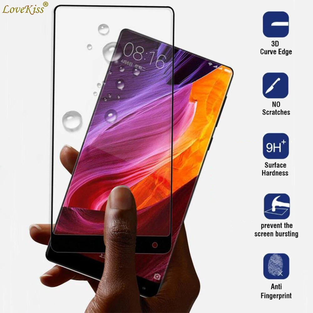 

9H Full Cover Screen Protective Glass Film For Xiaomi Mi Mix 1 2 Mix2 MiMix2 Screen Protector Mix Mix2 Tempered Glass Film Case