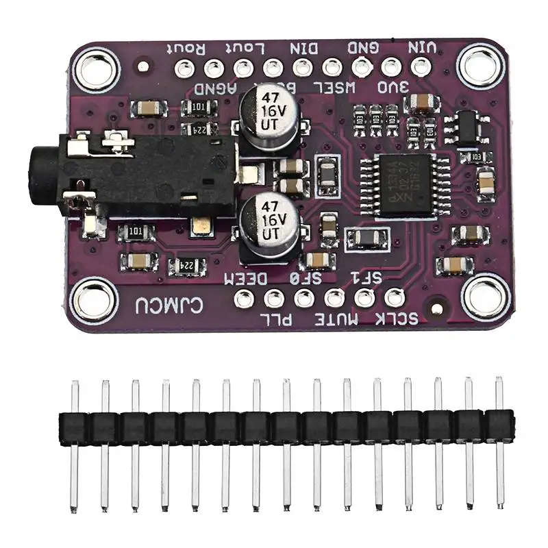 LEORY аудио стерео декодер модуль Плата CJMCU-1334 UDA1334A ies ЦАП для Arduino 3,3 V-5 V для Raspberry Pi