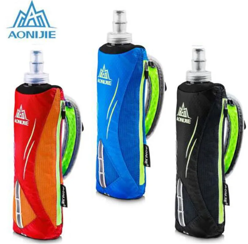 Porlaexpresionlibre 安い Aonijie 男性女性ナイロンマラソンやかんパック屋外スポーツバッグハイ キングサイクリングランニングハンドホールドケトルバッグ水でボトル 通販 価 格