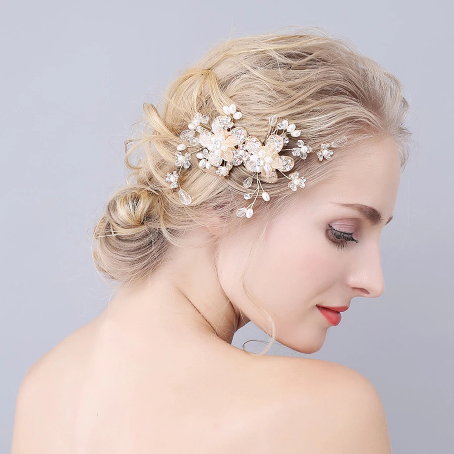 Buy 1pc/lot Comb For Hair Crystal Rhinestone Vintage