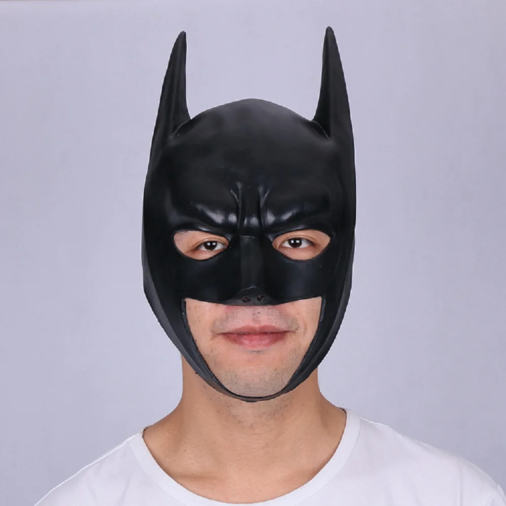 Batman Masks Full Head Batman Vs Superman Mask Dark Knight Latex Mask Cosplay Batman Mask Halloween Party (6)