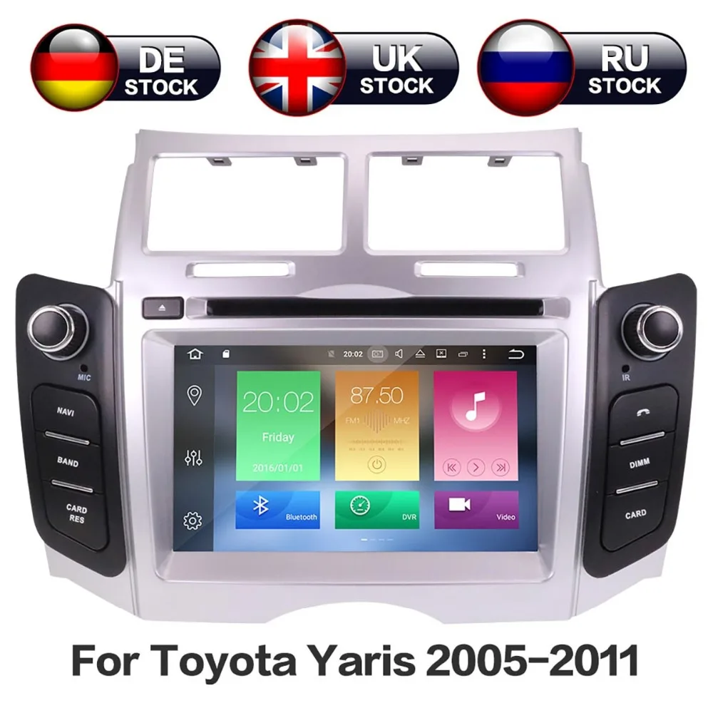 Android 8.0 8 Core RAM 4GB ROM 32GB Car Stereo Screen Radio For Toyota Yaris 2005-2011 Car DVD Player GPS Navigation Doble DIN Android 8.0 8 Core RAM 4GB ROM 32GB Car Stereo Screen Radio For Toyota Yaris 2005-2011 Car DVD Player GPS Navigation Doble DIN