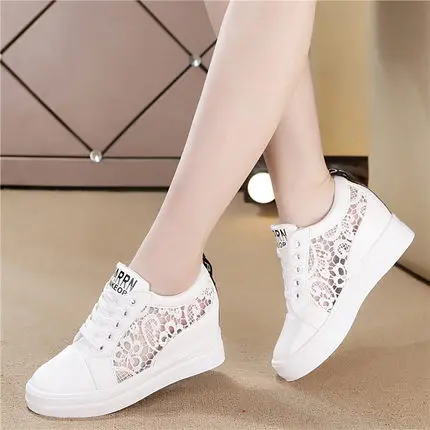 

Women Casual Platform Shoes Hollow High Heels Shoes Dropshipping Wedges Women Shoes Trainers Loafers Height Increasing
