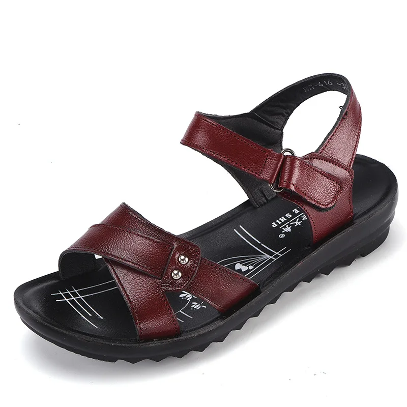 

2019 Women Shoes Comfort Ladies Flat Sandals Fashion Women Sandals Genuine Leather Sandals Plus Sizes Platforms Wedge Sandals