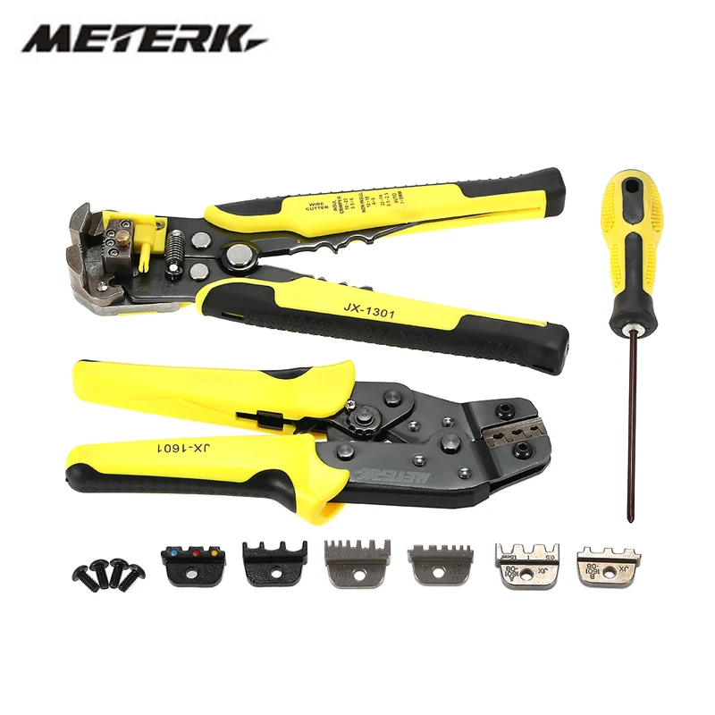 

Meterk Multitool Cable Wire Stripper Cutter Crimper Automatic Multifunctional Crimping Stripping Press Pliers Tool