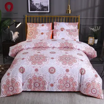 

Circle bedding export 3 sets boho style duvet with pillowcase color printed Indian elephant free shopping