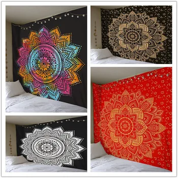 

BeddingOutlet Mandala Tapestry Crystal Arrays Beautiful Flora Wall Art Tapestry 200cmx150cm Indian Sheet belgium New Beach towel