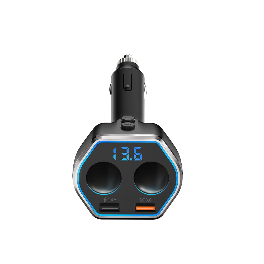 Bluetooth Автомобильный MP3-плеер беспроводной fm-передатчик Быстрый двойной USB адаптер питания телефон автомобильное зарядное устройство 2 устройства в прикуриватель mp3-плеер