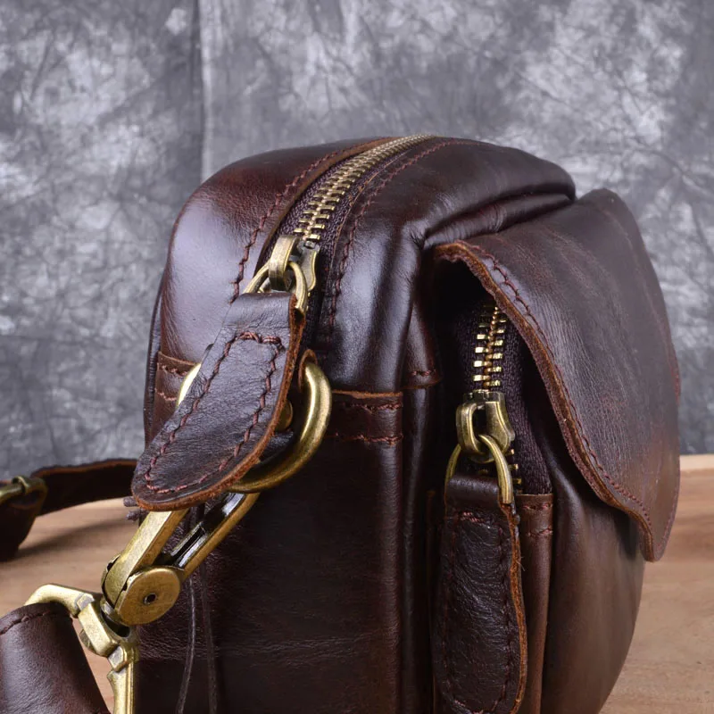 US $29.90 Aetoo New Fashion Cowhide Man Messenger Bags Leather Male Cross Body Bag Casual Men Small Bag