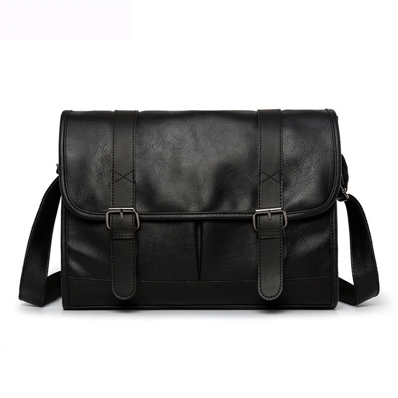 Новая роскошная брендовая мужская сумка высокого качества винтажная сумка через плечо деловая сумка-мессенджер кожаная для мужчин