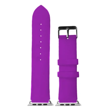 

38mm Purple Color Silicone Jelly Rubber Charm Watch Band Replacement for Apple iWatch WB1105N38JB