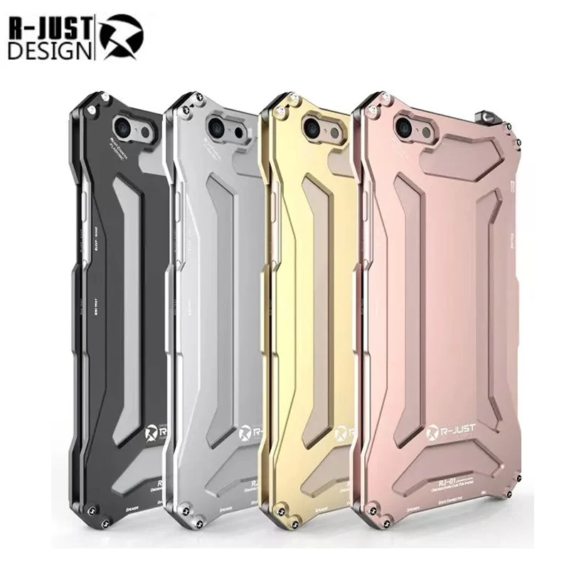 

new R-JUST for iphone6 4.7 Slim metal aluminum Shockproof Cover case for iphone6 6s Plus outdoor Armor anti-knock phone cases