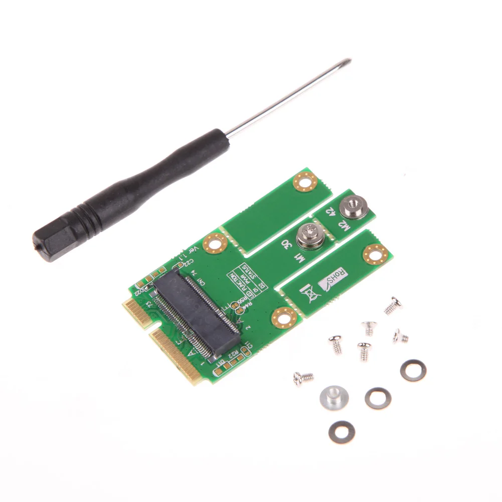 

New Hot M2MP1 (M.2 NGFF to Mini PCIe (PCIe+USB Adapter) support Full size and half size mPCIe slot/Bluetooth Mini Card