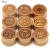 Alisouy 2PCS Fashion Natural Wood Ear Plugs Flesh Tunnels Gauges 8-20mm Ear Tragus Expander Stretcher Body Piercing Jewelry ► Photo 2/6