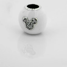 Подходит для браслетов Pandora Charms 925 пробы-серебро-ювелирные изделия I Love mouse Beads