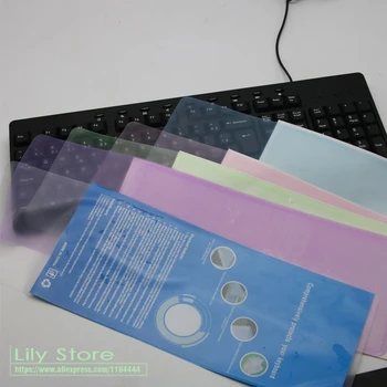 

Universal Silicone Desktop Pc Computer Keyboard Cover Skin Protector Film Cover 22 23 24 27 29 34 inch 108 Keys Keyboard Cover