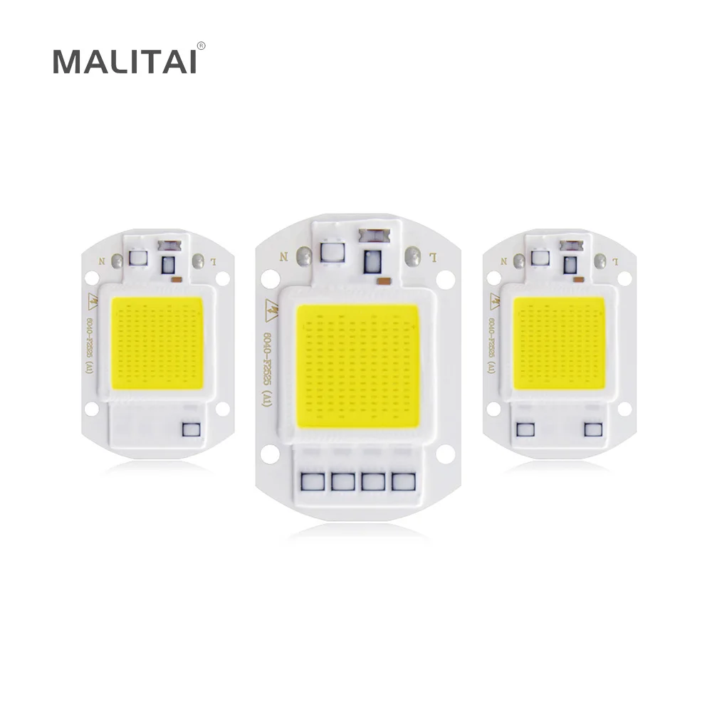 

COB LED Lamp Chip 3W 5W 7W 9W 20W 30W 50W LED COB Bulb Lamp 220V Smart IC Driver Cold Warm White LED Spotlight Floodlight Chip