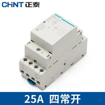 

CHINT Mini single-phase AC contactor 220V Din Rail Type NCH8-25/40 4 normally open 25A 4P