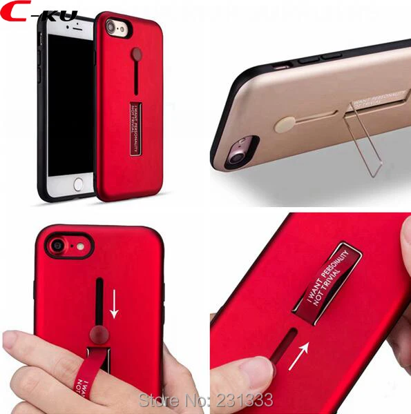 C-ку Броня Жесткий PC ТПУ чехол для Iphone X XR XS max 8 7 PLUS I7 6 6 S 5 SE 5S стенд изменчива Тор противоударный Гибридный кожи 50 шт