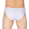 Enhanced Long Pouch Breathable Holes Sexy Men's Underwear Briefs Fashion Male Underpants Solid Color Charming Men Popular Shorts 1