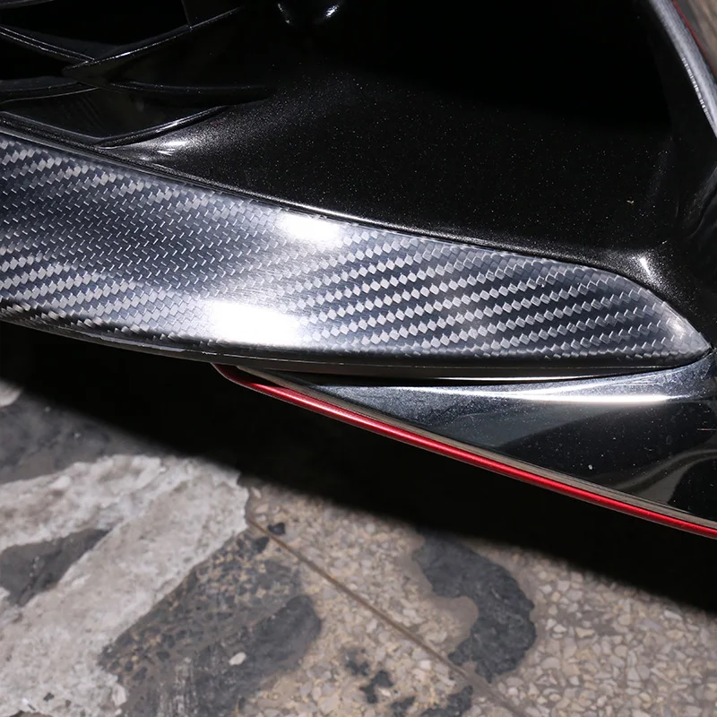 QHCP карбоновое волокно автомобиля Передняя Нижняя губы подбородок бампер для губ Наборы для тела оградительная защита наклейка в виде полосы для Lexus RC300 200 texior аксессуар