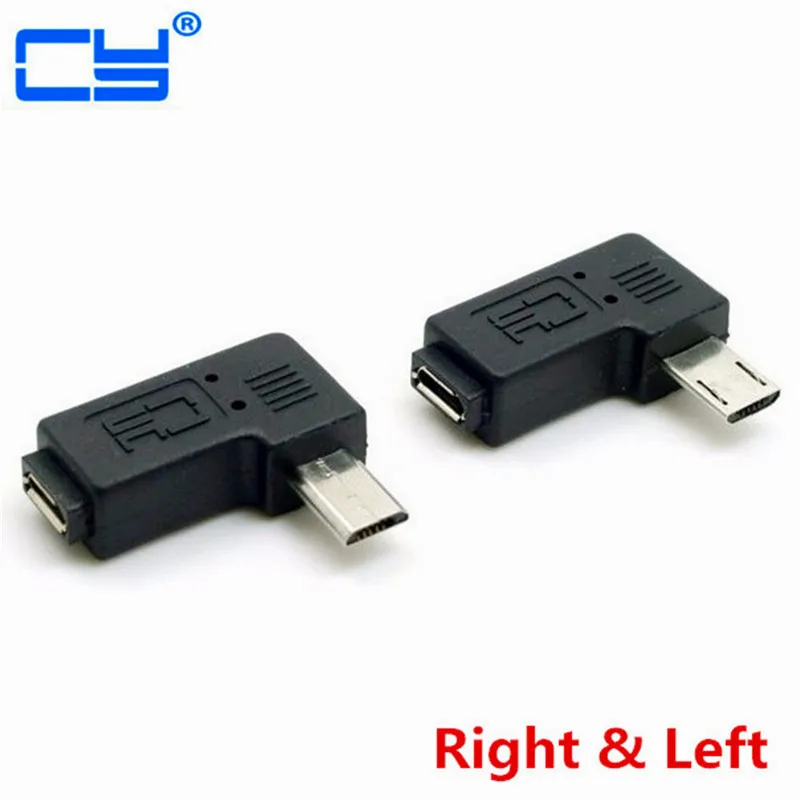 1 шт. 9 мм Длинный разъем 90 градусов левый и правый угловой Micro USB 3. 0 5 контактный