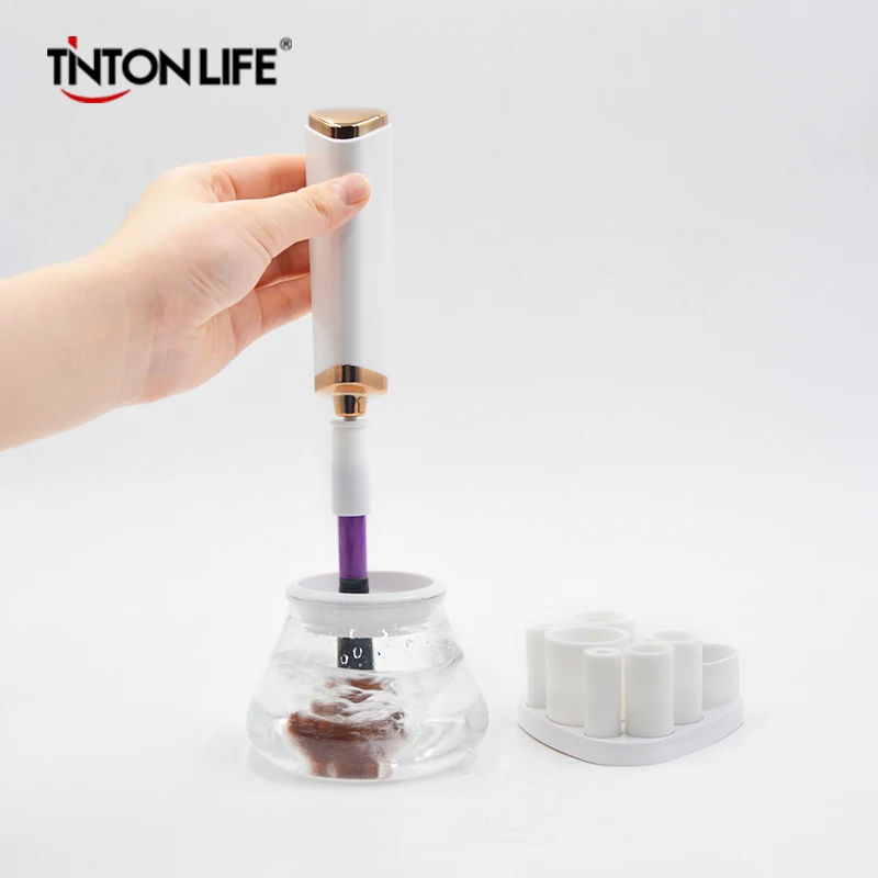 

TINTON LIFE Makeup Brushes Cleaner Convenient Silicone Cleaning Tool Machine