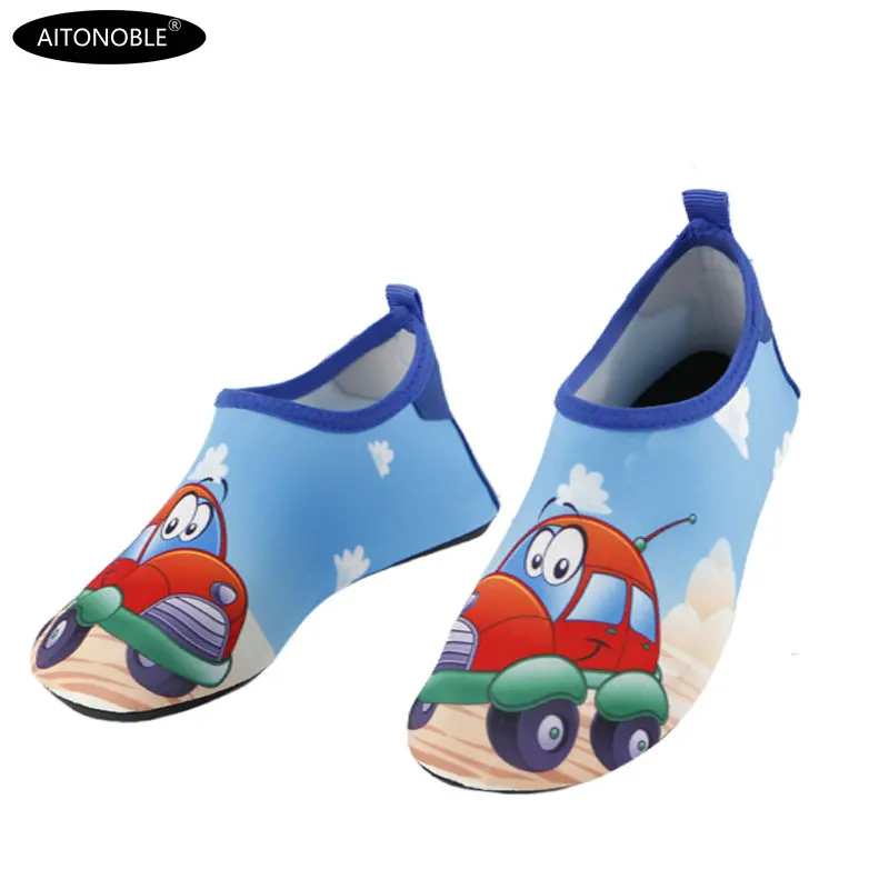 Aitonoble/детская обувь; носки для ухода за кожей для мальчиков; мягкая спортивная обувь для девочек; унисекс; пляжная обувь для дайвинга; беговая дорожка; спортивная обувь - Цвет: Car