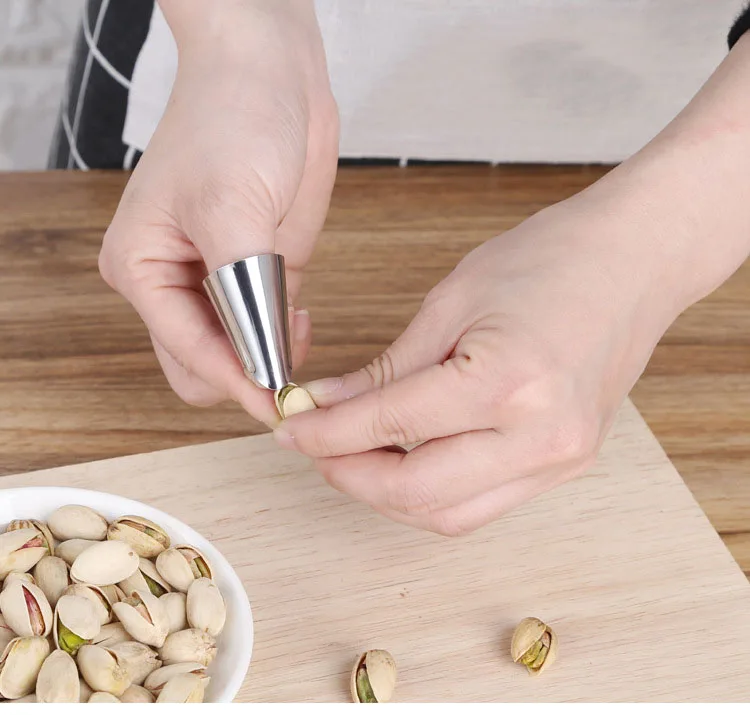 Пилинг Bean артефакт Железный набор для ногтей набор роговой бобы сосновый орех фисташковый инструмент для очистки анти-резка защита пальцев
