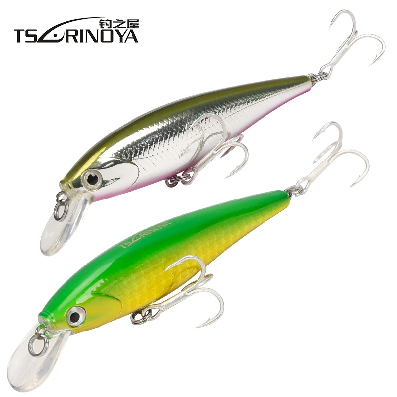 TSURINOYA DW34 Minnow приманка 78 мм 9 2 г плавающая (0 8 1 м) рыболовная Isca искусственная Para Pesca