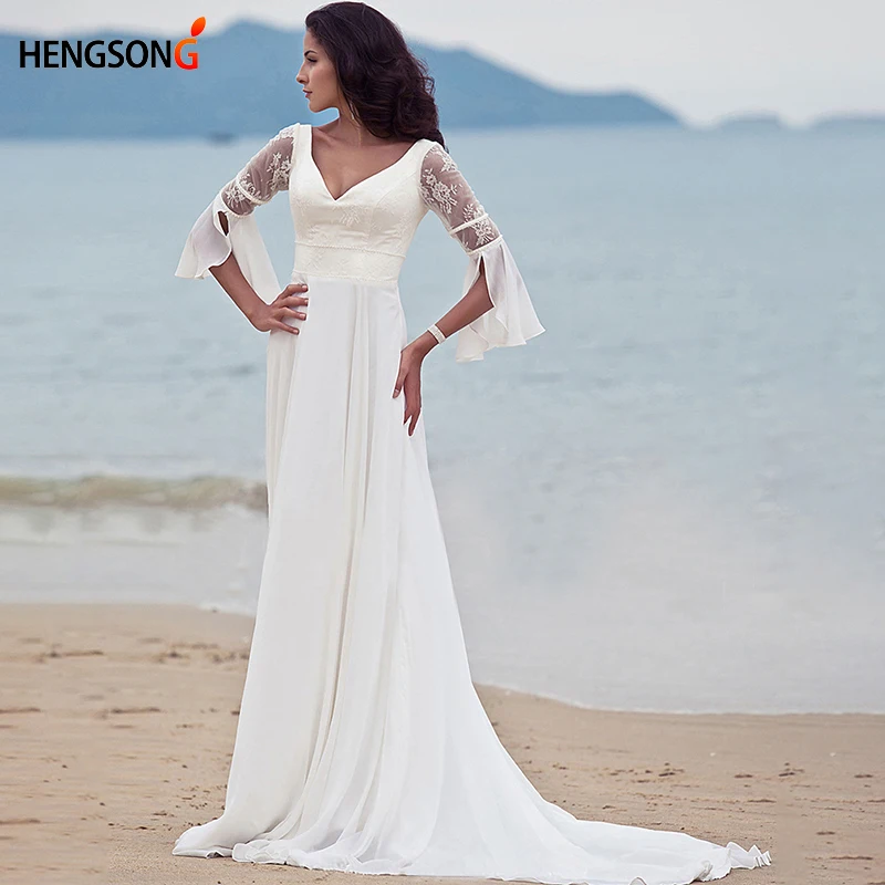 

Elegant Ladies Party Dress Floor Length Long Autumn Dress Sexy Deep V Neck Lace Flare Sleeve Dress White Women Dresses Vestidos