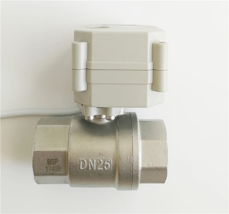 Tsai вентилятор 2 способа полный порт SS316 1 ''Электрический шаровой клапан с индикатором DN25 AC/DC9V-24V нормальный открытый нормальный закрытый elctric клапан