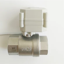 Tsai вентилятор 2 способа полный порт SS316 1 ''Электрический шаровой клапан с индикатором DN25 AC/DC9V-24V нормальный открытый нормальный закрытый elctric клапан