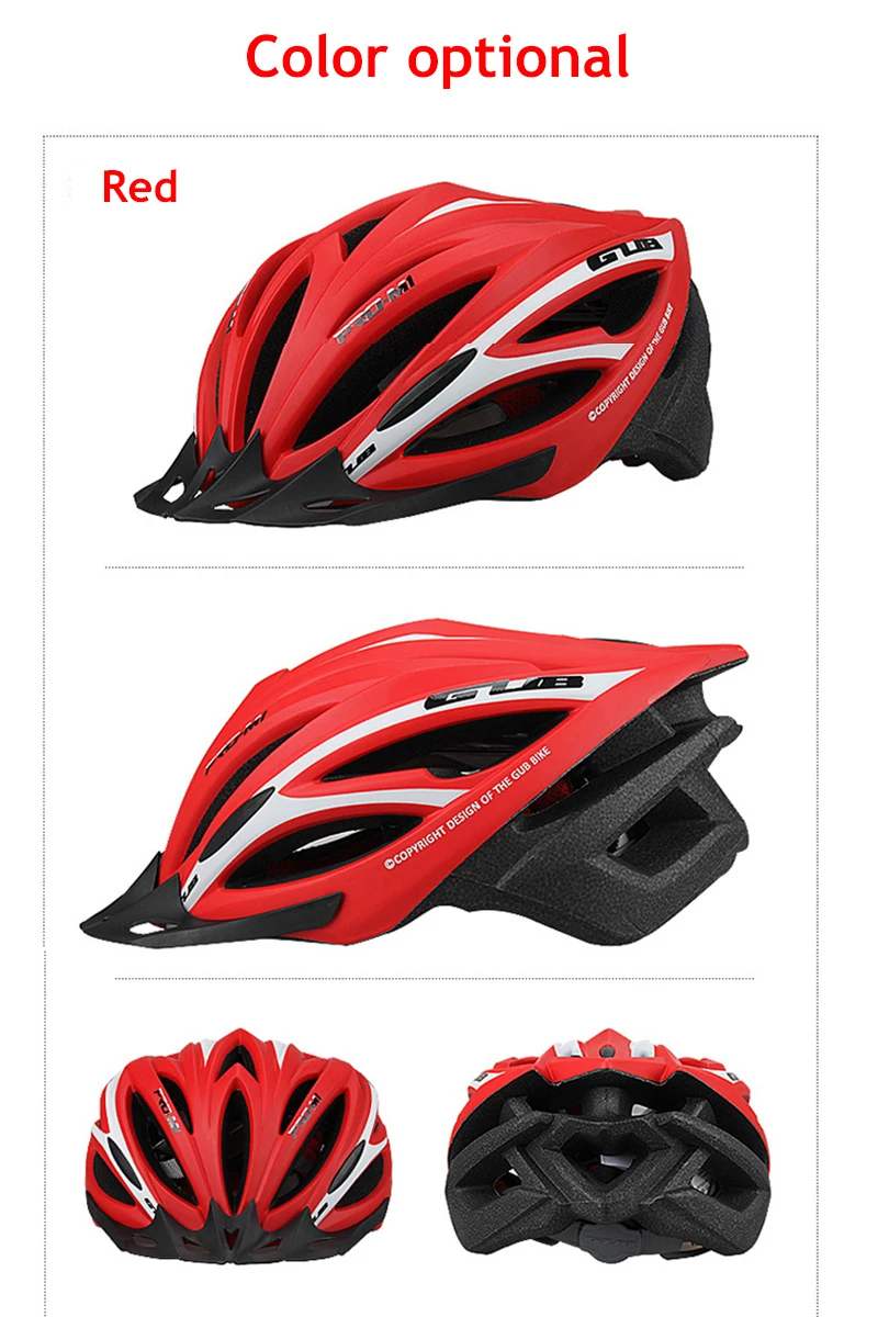GUB M1 Ультралайт 21 вентиляционные отверстия велосипедный шлем MTB велосипед Горный шоссейный велосипед Велоспорт Шлем, ультра-лёгкий, формованное забрало шлем для Для женщин Для мужчин