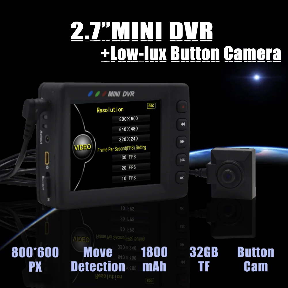 Buy HD 2.7"inch portable MINI DVR RECORDER Camera