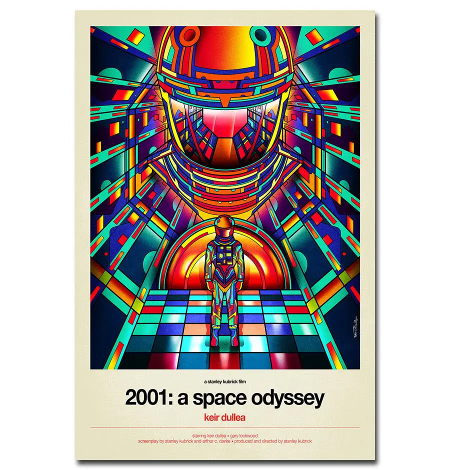 Hot Space Odyssey 1968 Classic Movie-Silk Art Poster Wall Sicker Decoration Gift