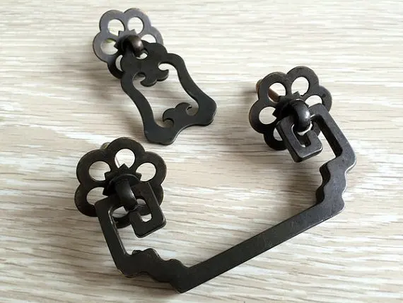 2 75 Drawer Pulls Handles Dresser Pull Drop Bail Antique Bronze 2 75 Drawer Pulls Handles Dresser Pull Drop Bail Antique Bronze Black Copper Rustic Cabinet Handle