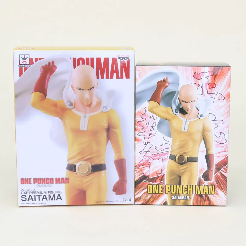 DXF One Punch Man 1/8 Масштаб Окрашенные ПВХ Фигурки Brinquedos One Punchman Saitama Genos ПВХ Фигурки Косплей модель игрушки - Цвет: new in box